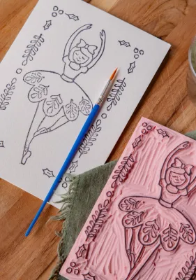 Ballerina Watercolor Card Kit