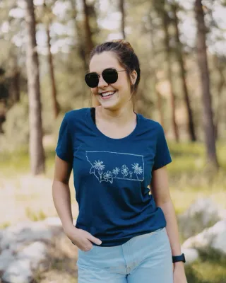 Blue Flowers T-Shirt