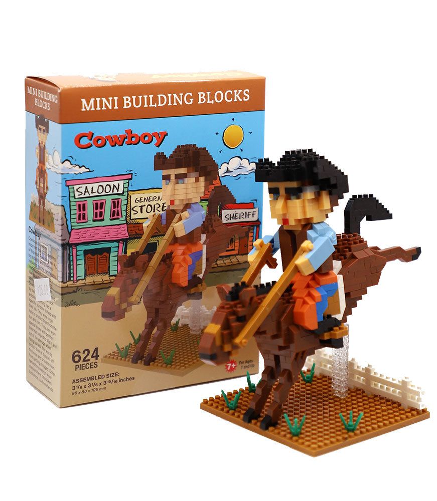 Mini Building Blocks - Cowboy