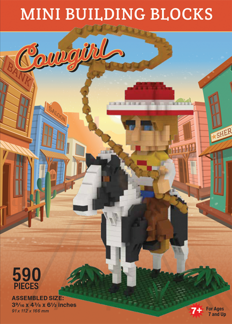 Mini Building Blocks - Cowgirl