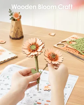 Orange Daisy - 3D Puzzle