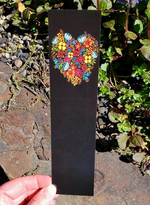 Bookmark - Flower Heart
