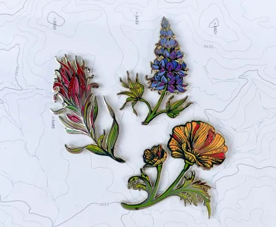 Lapel Pin - Lupine