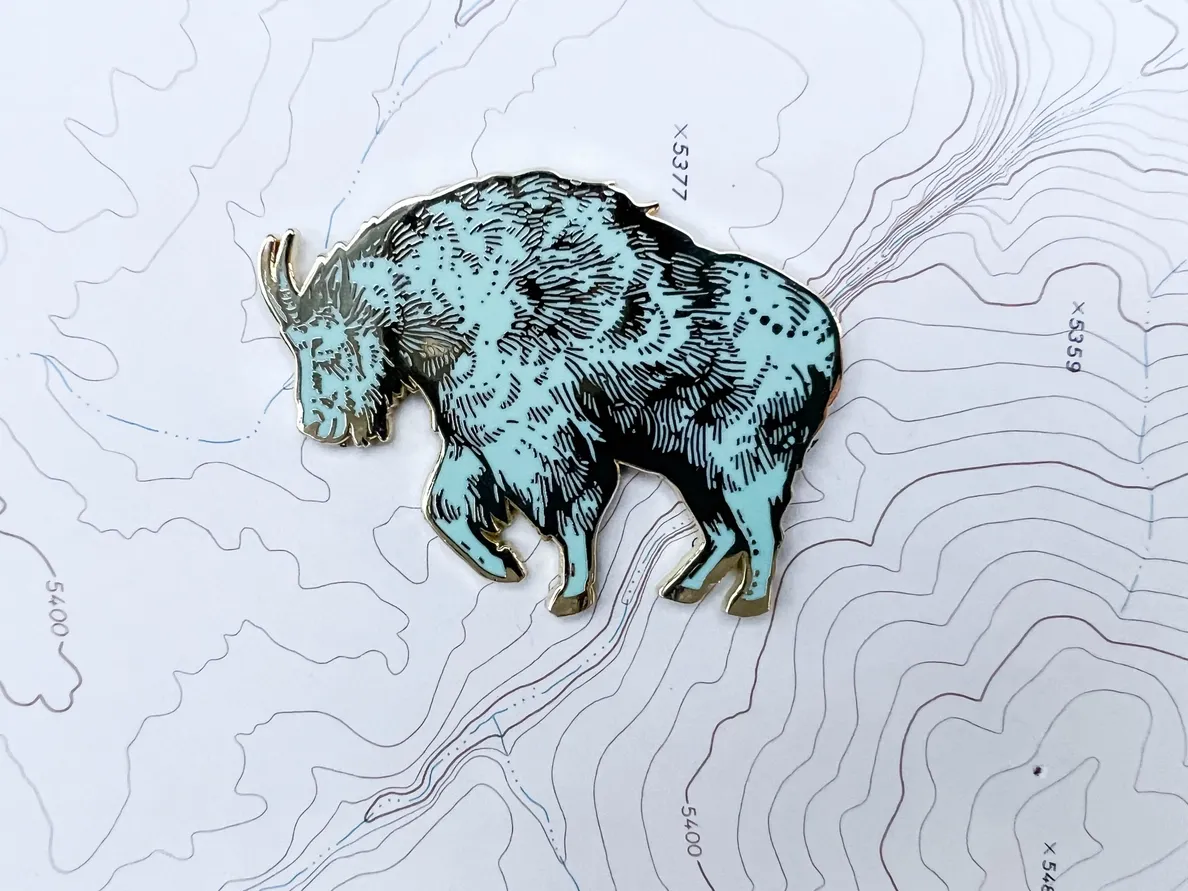 Lapel Pin - Mountain Goat