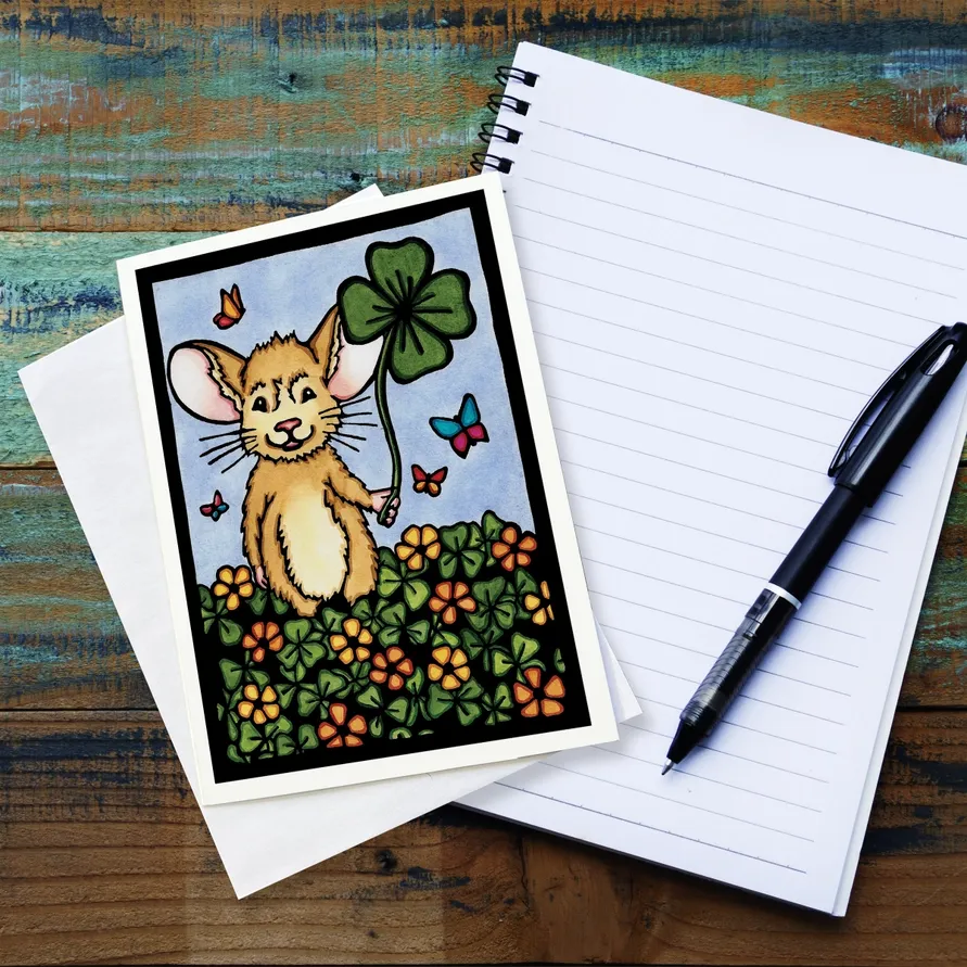 Card - Good Luck Mouse