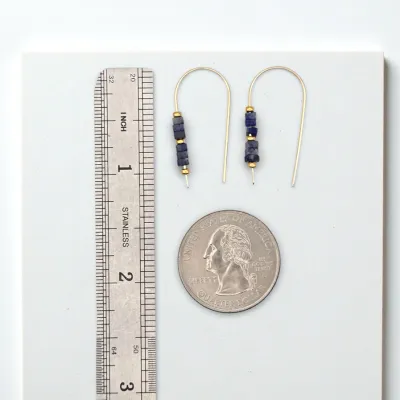 Small Multi Gem Threaders-Blue/Purple