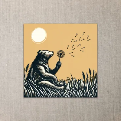 Dandelion Bear - Mini Notes