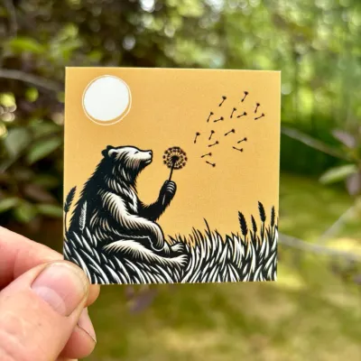 Dandelion Bear - Mini Notes
