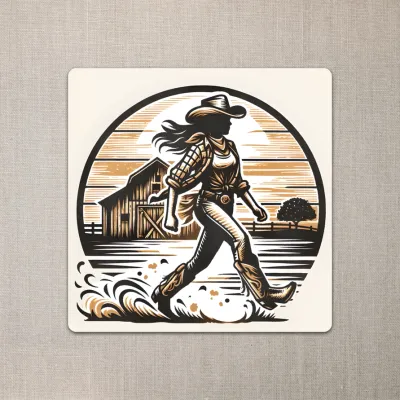 Sticker - Cowgirl