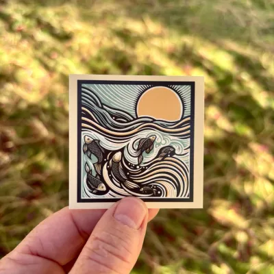 Swimming Fish - Mini Notes