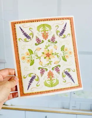 Fiori Wildflowers Swedish Dishcloth