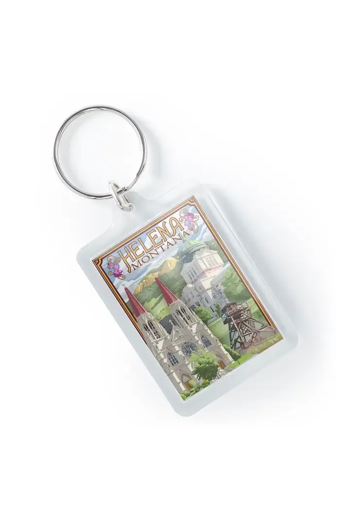 Helena Town Keychain