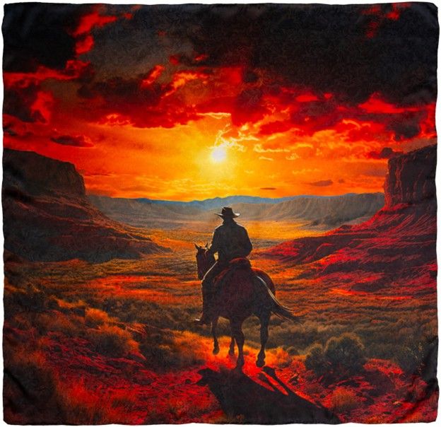 Limited Edition Sunset Rider Silk Scarf