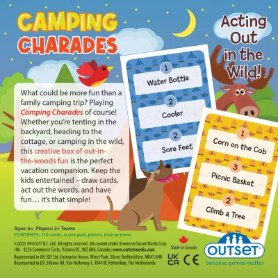 Camping Charades Card Game