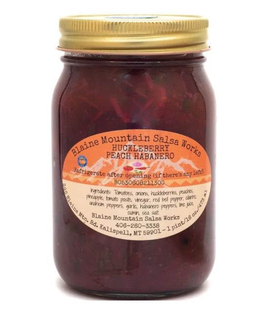 Huckleberry Peach Habanero Medium Salsa