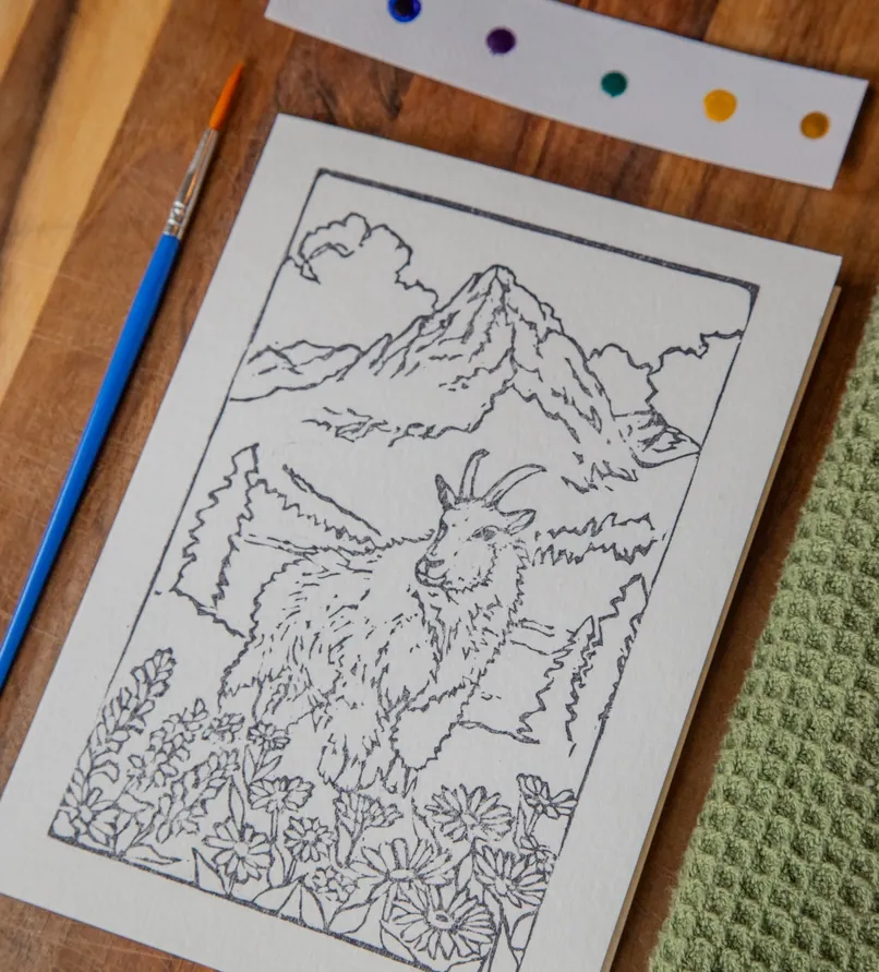 Glacier Goat Watercolor Kit