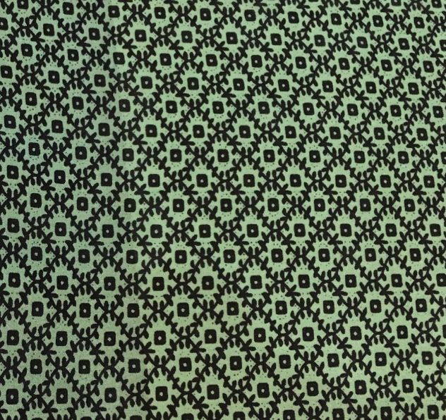 Frontier Calico Green Silk Scarf
