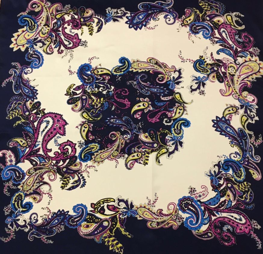 Frenzy Charmeuse Silk Scarf