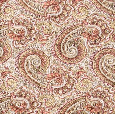 Brass &amp; Bronze Paisley Silk Scarf