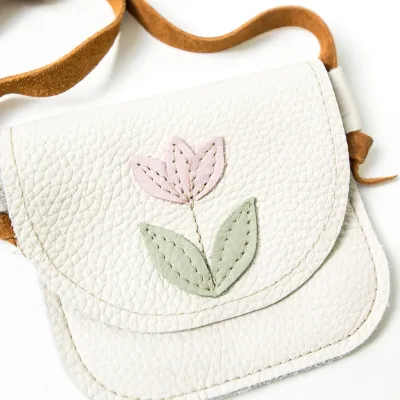 Tulip Leather Toddler Purse