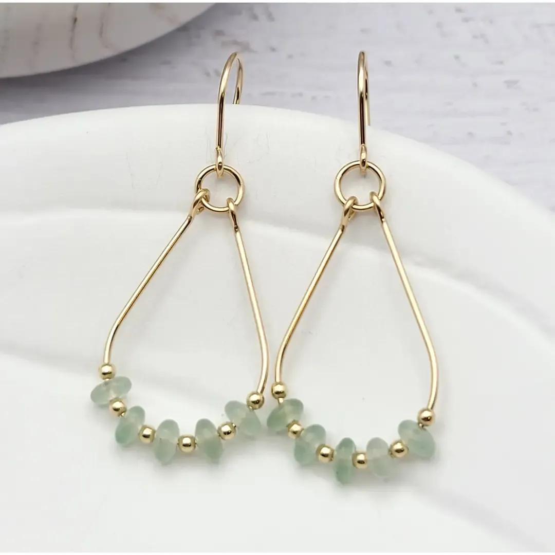 Turquoise Hoop Earrings