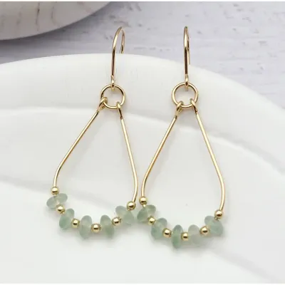 Turquoise Hoop Earrings