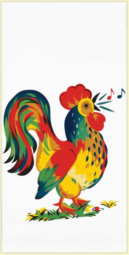 Rooster Towel