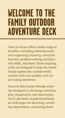 Family Outdoor Adventure Deck