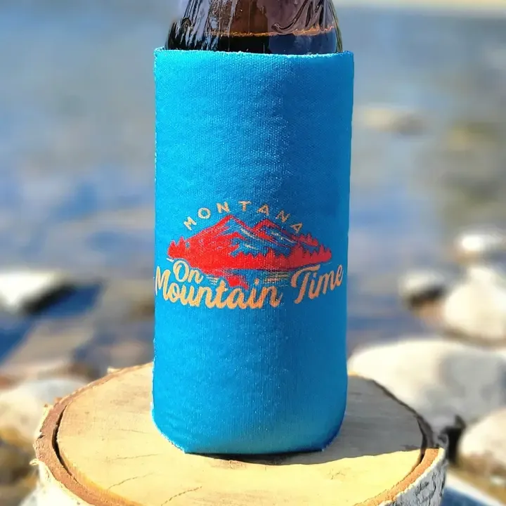 Slim Koozie Mountain Time