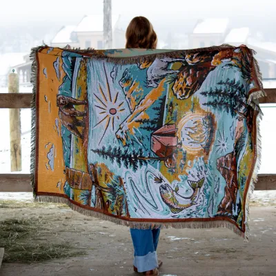 Knit Blanket National Forest
