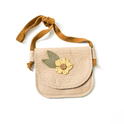 Daisy Leather Toddler Purse
