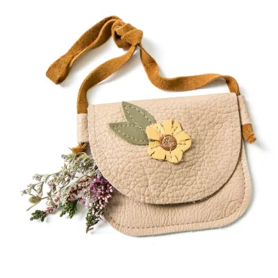 Daisy Leather Toddler Purse