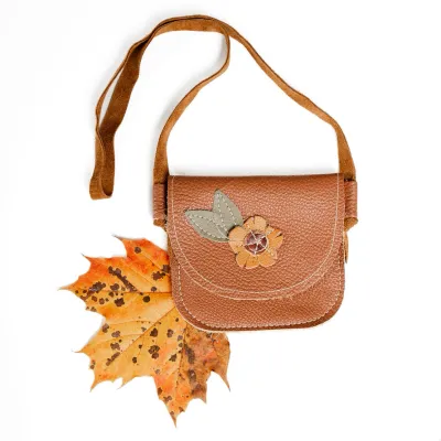 Sunflower Leather Toddler Purse