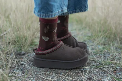 Free Range Bison Socks