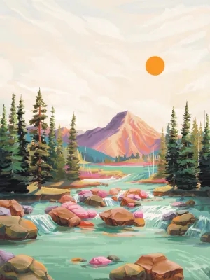 Riverbend Peak Fleece Blanket