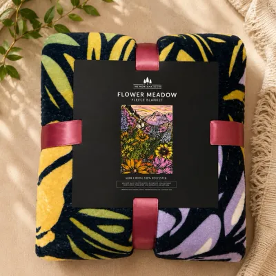 Flower Meadow Fleece Blanket