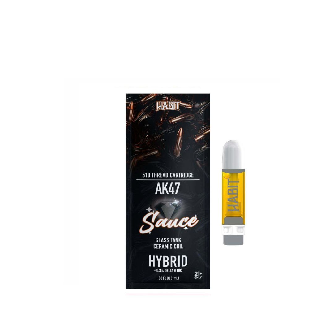 Habit THCa Sauce 1g Cartridge, Variation: AK-47 (Hybrid)