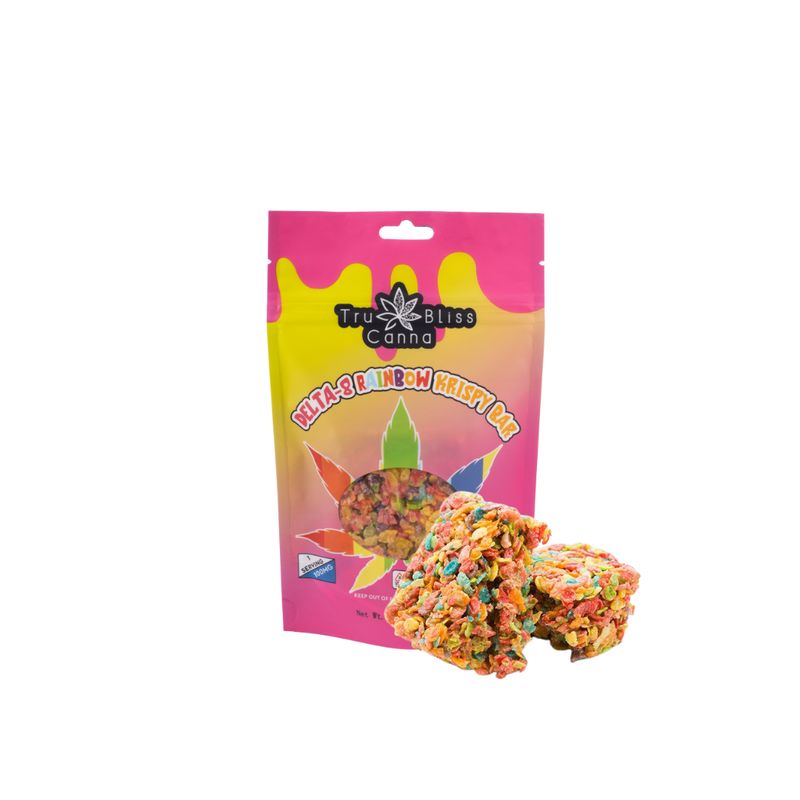 Delta 8 THC Rainbow Krispy Bar