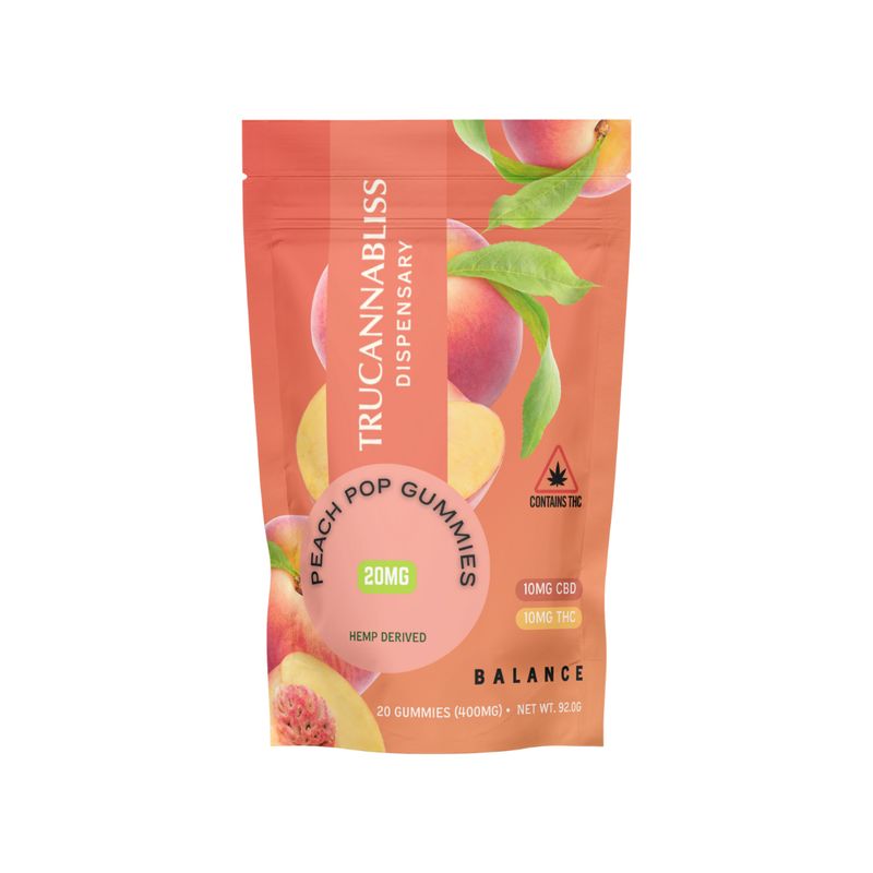 TruCannaBliss Balance 1:1 D9 THC/CBD 500mg Gummies