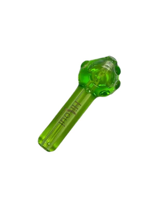 HiSoul Solid Freezable Glycerin Glass Hand Pipe 5in