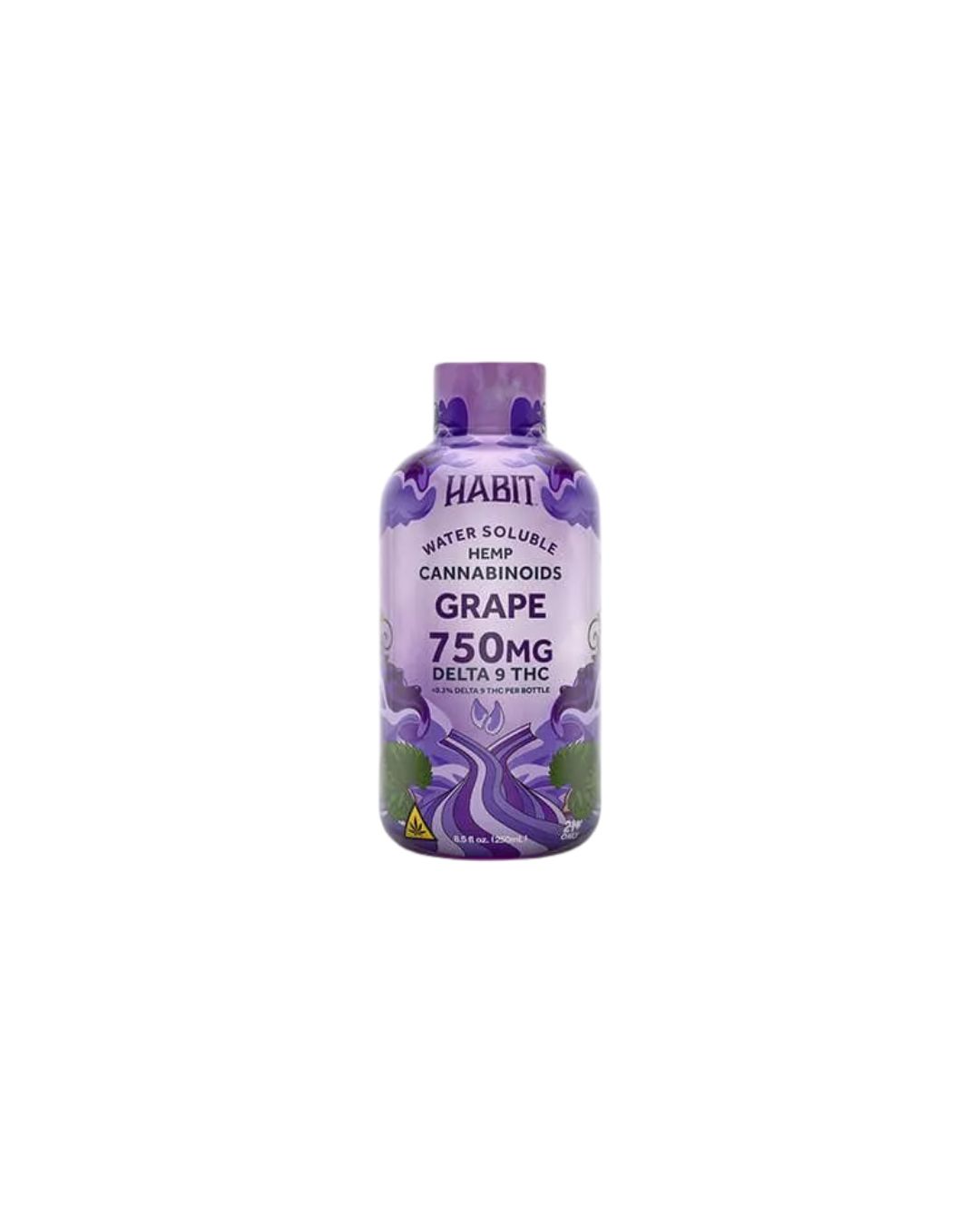 Habit D9 THC Syrup Full Spectrum 750mg, Variation: Grape
