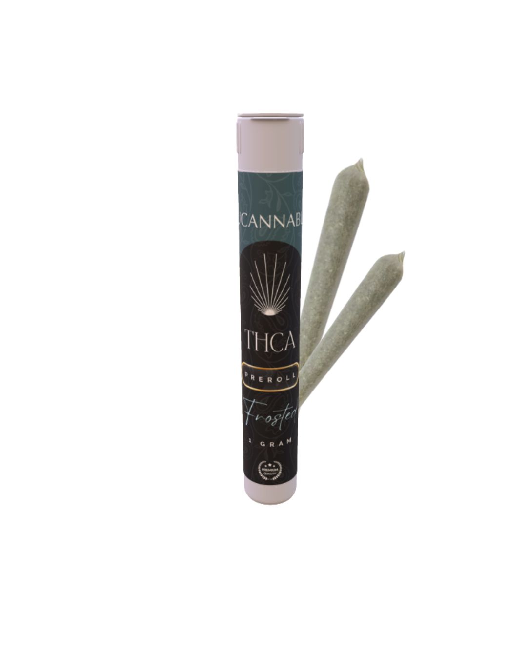 Frosted Mystery (Hybrid) Snowcap THCa Preroll, Variation: 1g (0.5g Cones x 2)