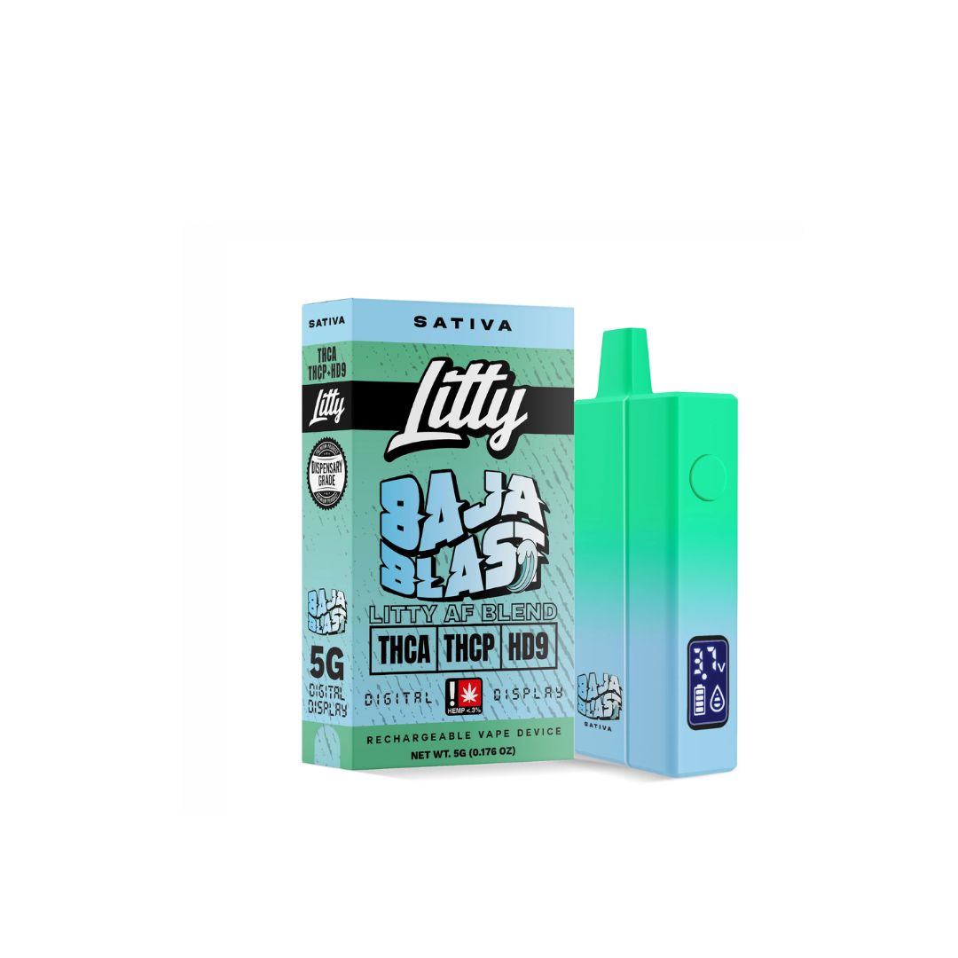 Litty THCa Cargador Desechable de Diamante Vivo de 5 Gramos, Variation: Baja Blast (Sativa)