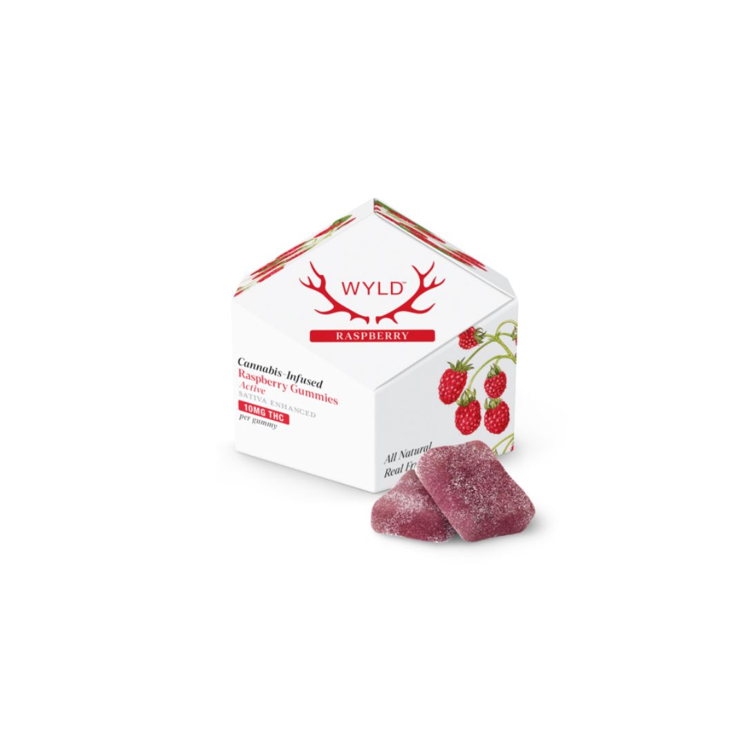Wyld THC (Sativa) Raspberry Gummies