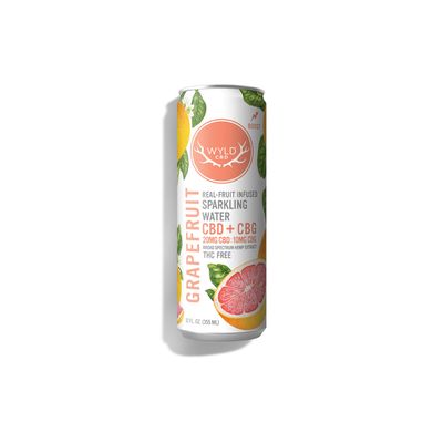 Wyld Grapefruit CBD:CBG Sparkling Water