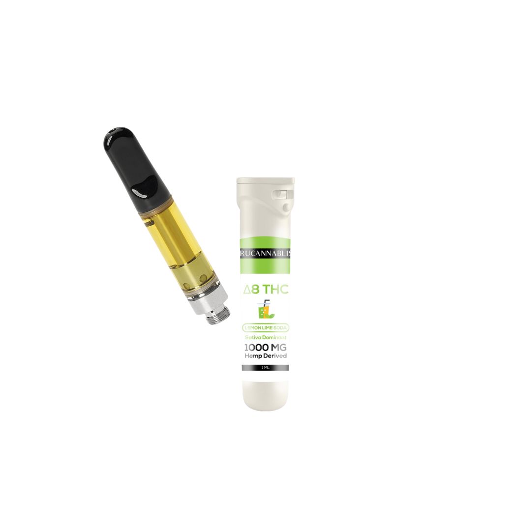TruCannaBliss Delta 8 THC Vape Cartridge, Variation: Lemon Lime Soda (Sativa) 1.0g