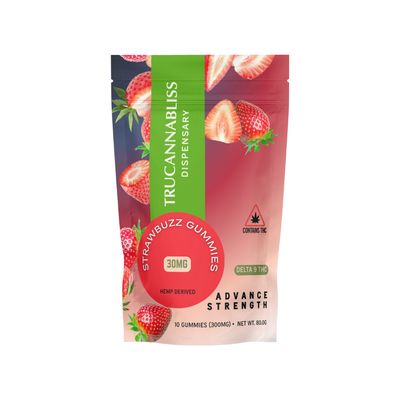 TruCannaBliss Advance Strength D9 THC 300mg Gummies
