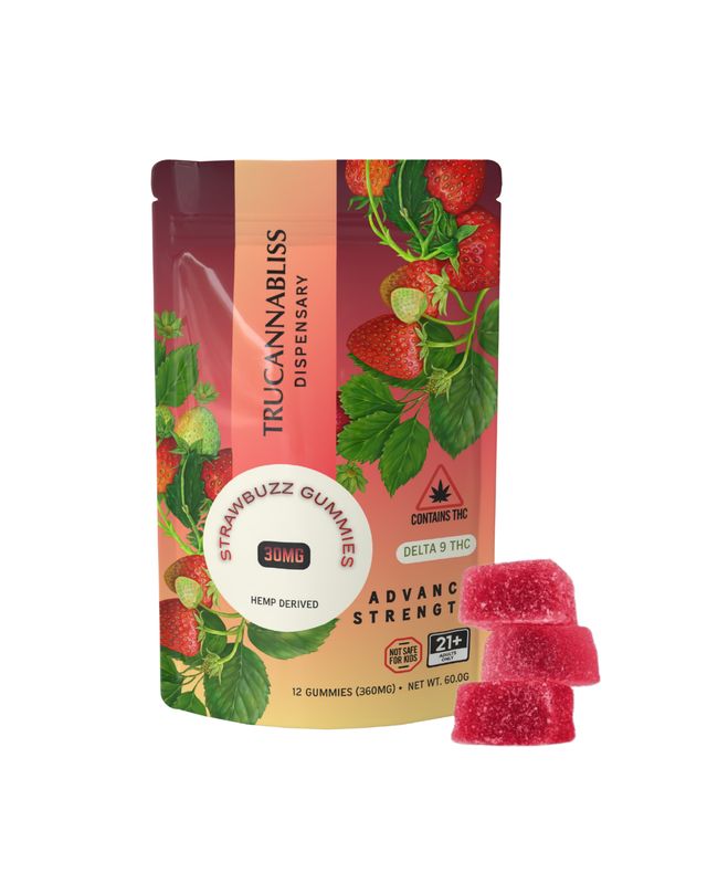 TruCannaBliss Advance Strength D9 THC 360mg Gummies