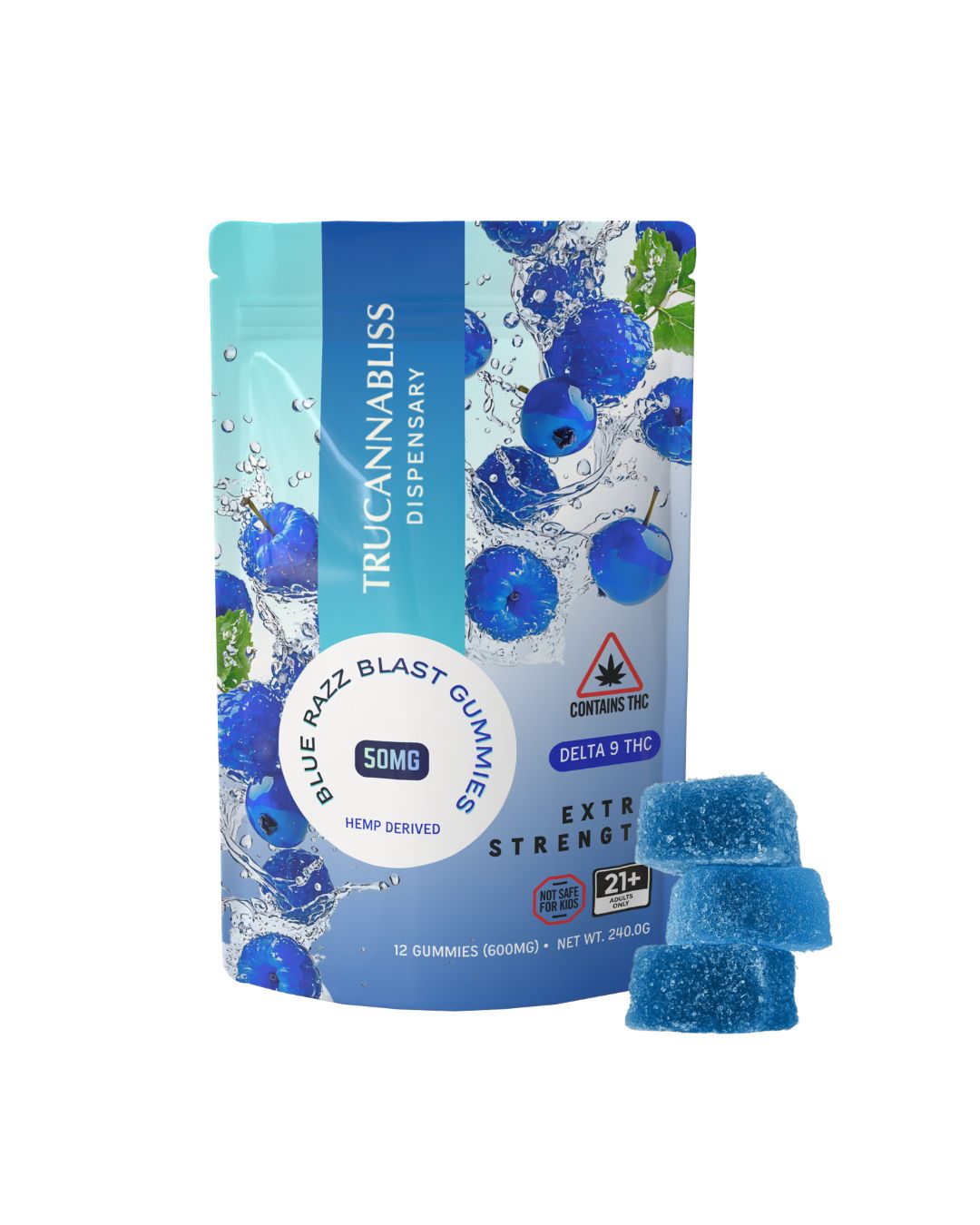 TruCannaBliss Extra Strength D9 THC 600mg Gummies