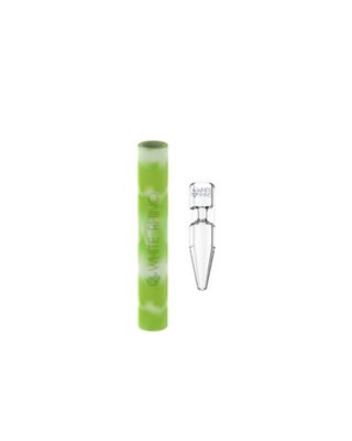 White Rhino Glow in the Dark Chillum to Straw